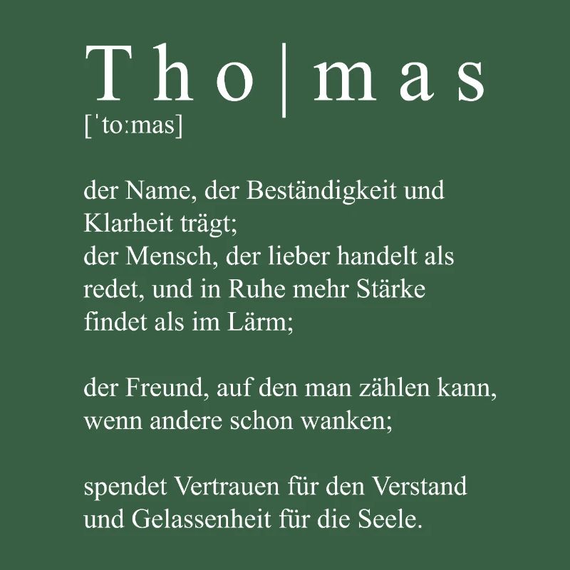Thomas Définition Typographie
