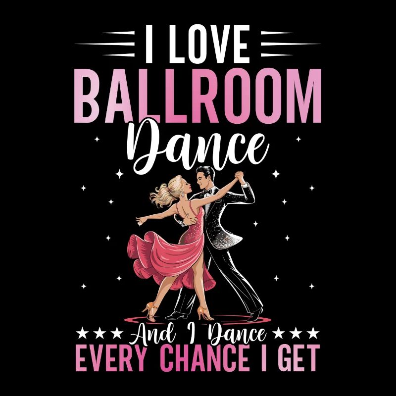 Ballroom Dancer Lovers Dancing Dance School