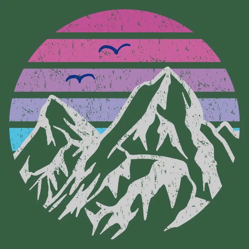 Berge Retro Sonne