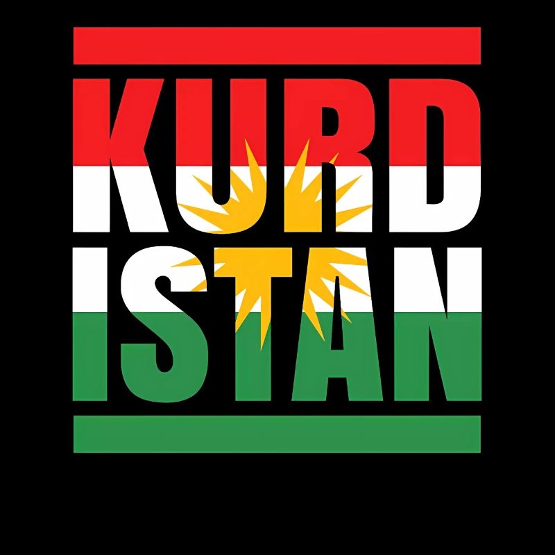 Drapeau du Kurdistan avec motif soleil