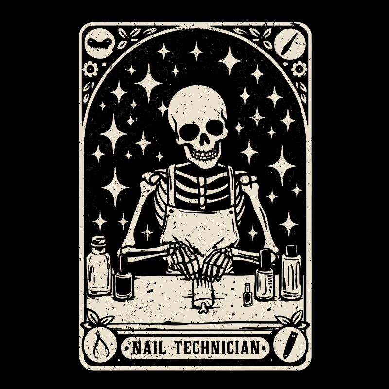 Nageldesignerin Nail Technician Tarot Card