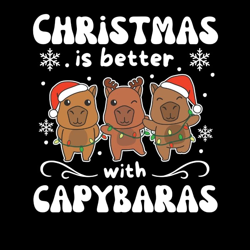 Noël c’est mieux avec des capybaras
