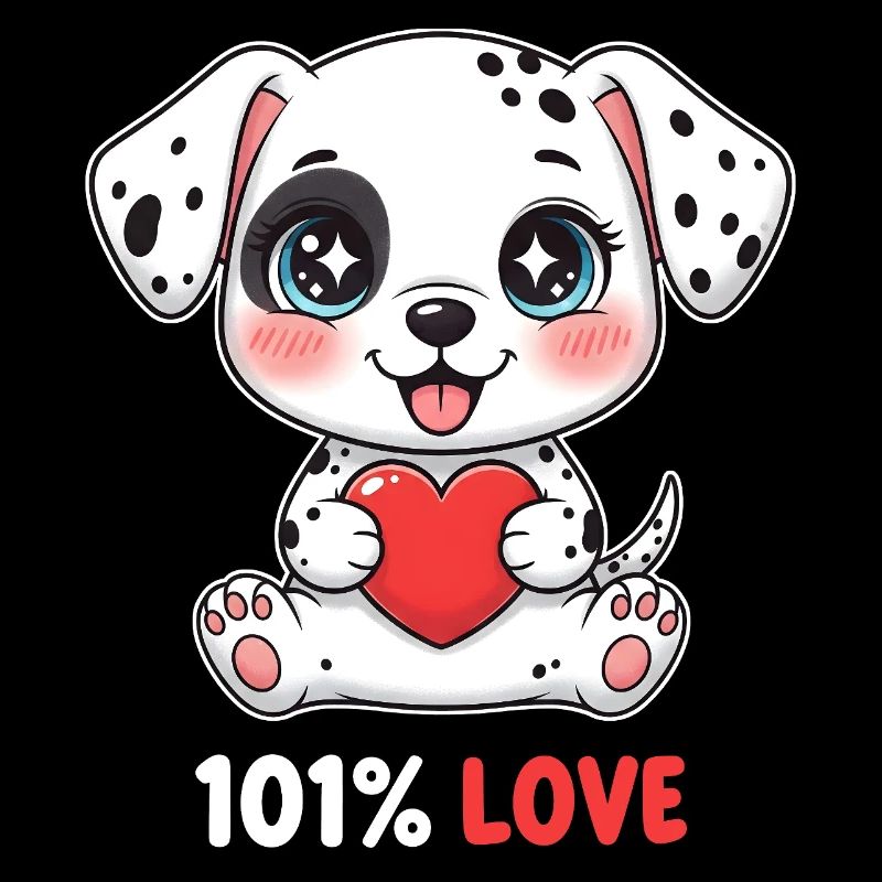 101 % Amour Chiot Dalmatien