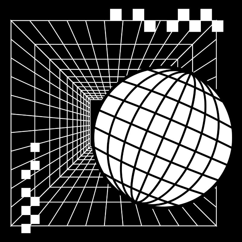 Conception géométrique futuriste de la sphère