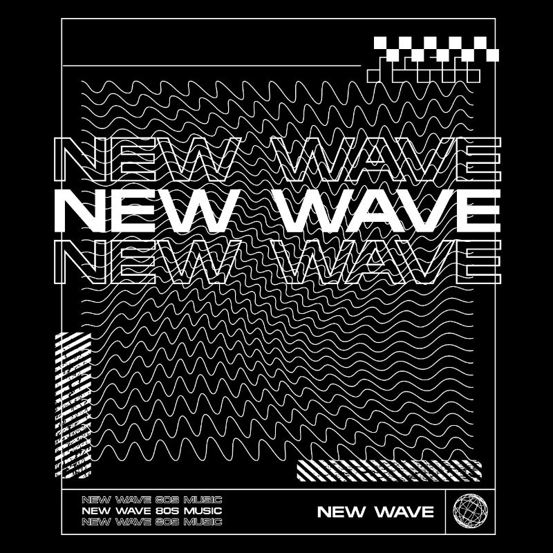 New Wave music Line Abstract Design
