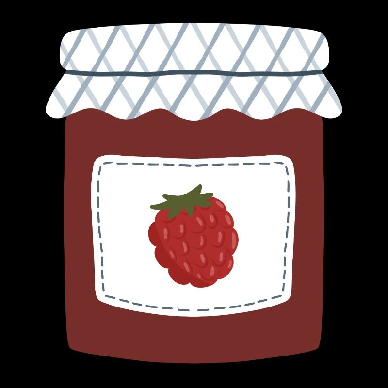 Berry Jam Jar Illustration