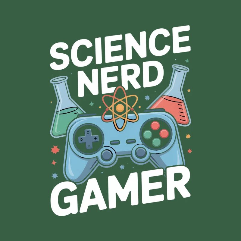 Science Nerd Gamer Controller Chemistry Lab