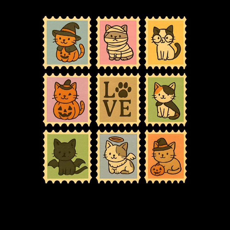 Halloween-Katzen-Sammlung Illustration