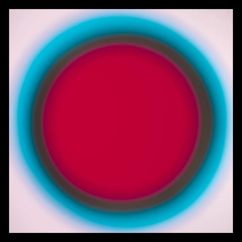 Roter Kreis im blauen Ring