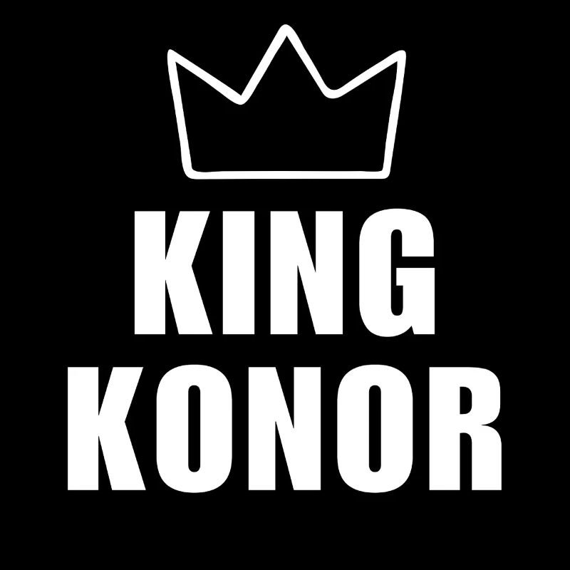 Konor Name mit Buchstabe K - King Crown Hemd