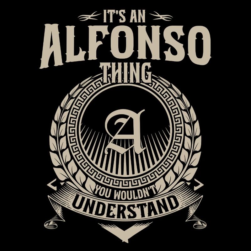 Alfonso Thing Crest Vintage Emblem