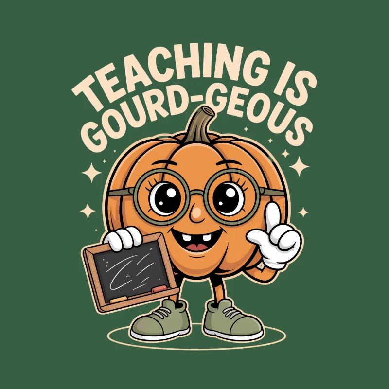 Herbst Lehrer Spruch Teaching Is Gourd Geous