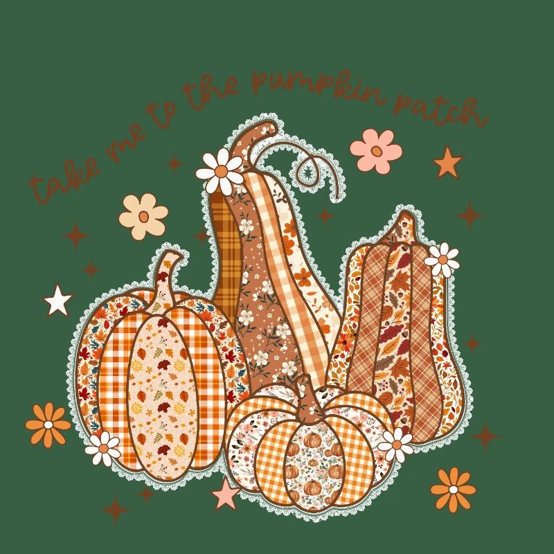 Patchwork Kürbis Patch
