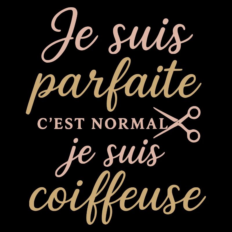 Ich bin perfekt, stolzer Friseur