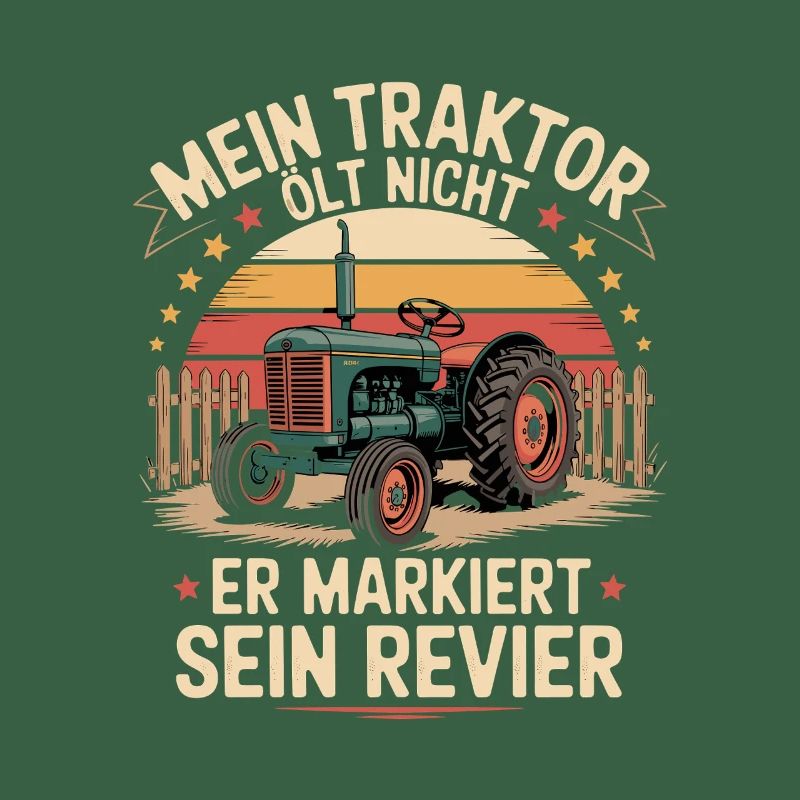 My tractor doesn't oil, it marks its territory
