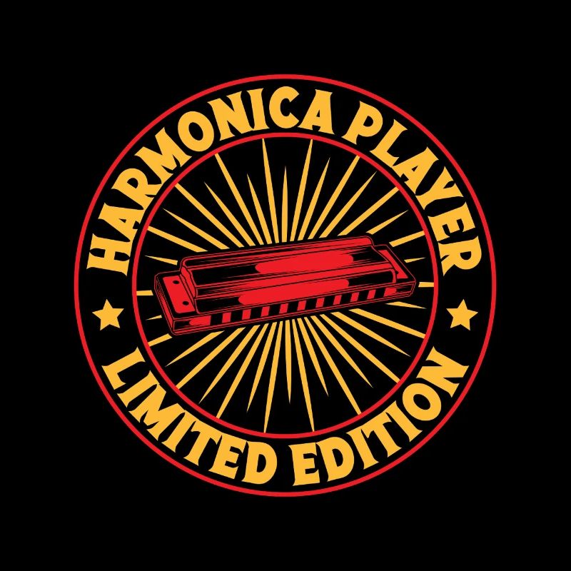 Funny Harmonica Player LImited Edition Harmonica