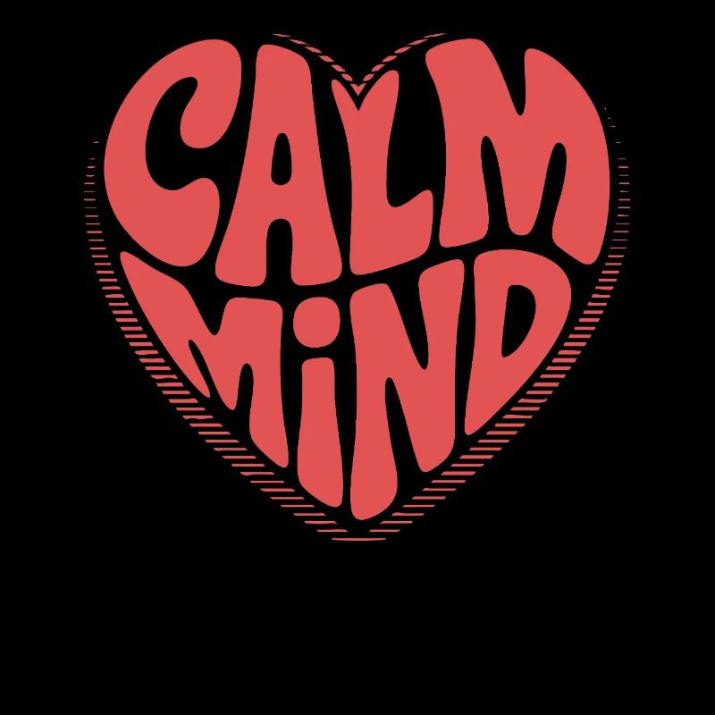 Calm Mind – Retro Heart Design