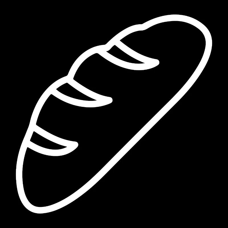 Bread Sketch – Minimalist Baking Motif Design