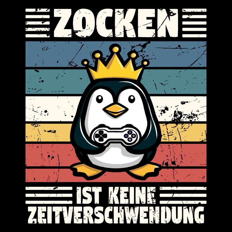 Pinguin verschwenden keine Zeit, sie zocken