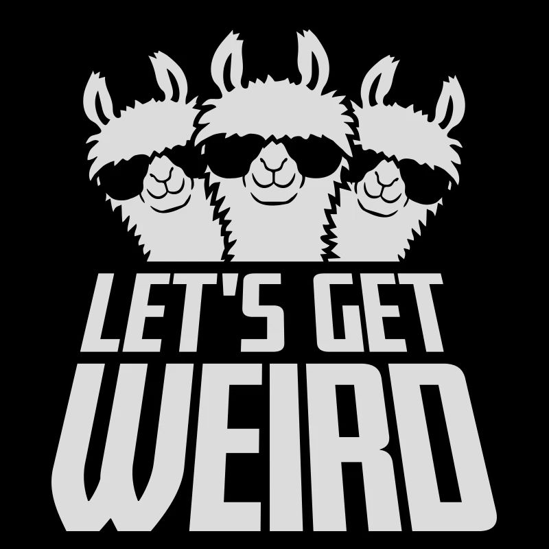 Let’s Get Weird 3 Llama Friends Team Lunettes de soleil