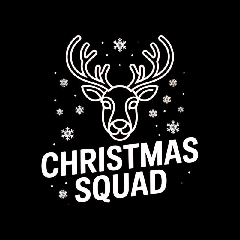 Christmas Deer Squad Neon