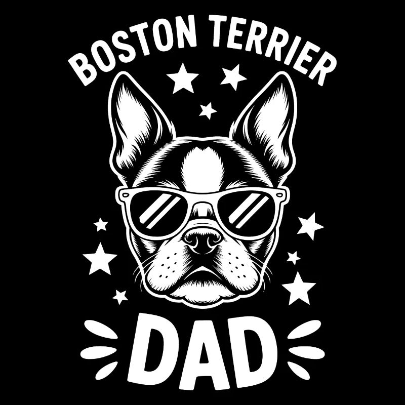 Boston Terrier Spruch Papa Boston Terrier Geschenk