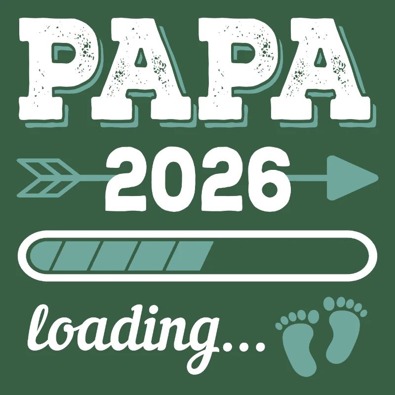 Papa 2026 Loading Werdender Vater Geschenkidee