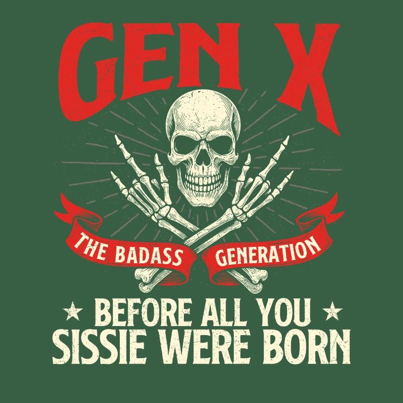 Gen X Badass Generation Retro Nostalgia Quote