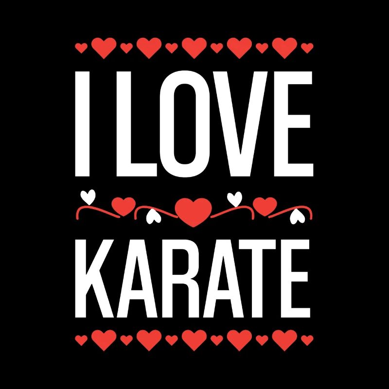 I Love Karate Herzdesign