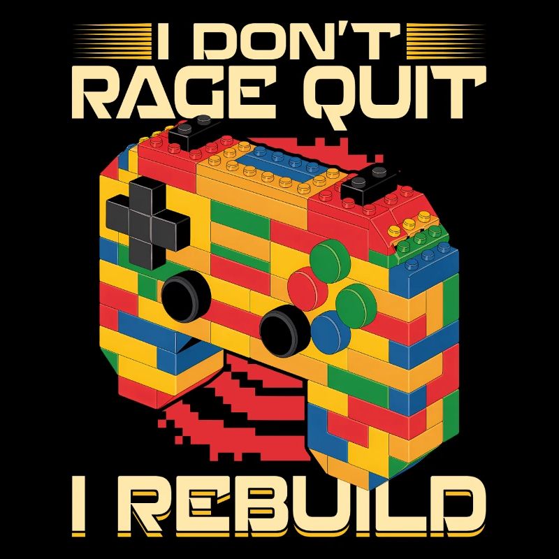 Building Blocks Gamer Gaming Brick Builder