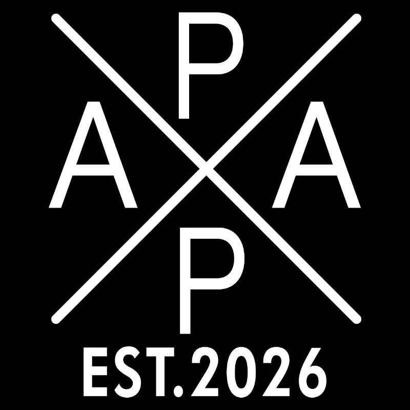 Papa Est. 2026 Vater seit 2026 Werdender Papa 2026