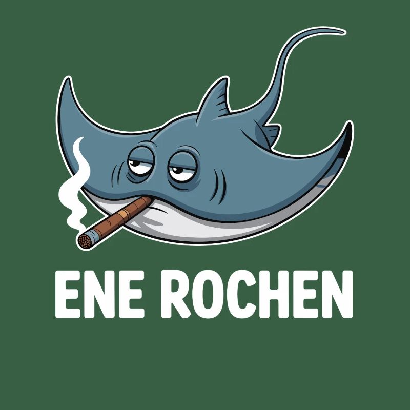 Ene Rochen Raucher Spruch Zigarette Kippe Rauchen