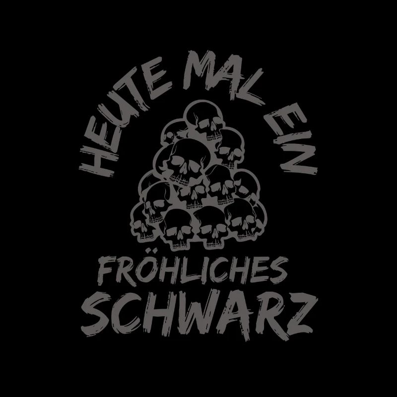 Heute mal ein fröhliches Schwarz-Gothic Skull
