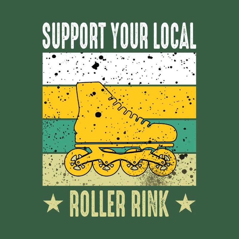 Rollschuhe Roller Skates Symbole Mädchen Rollschuh