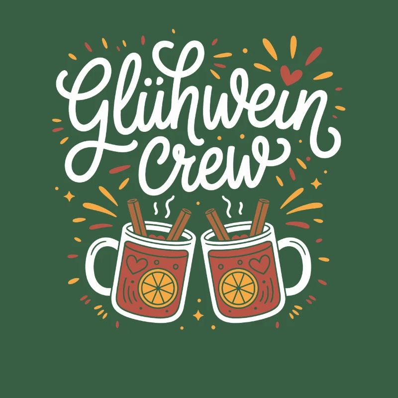 Équipe du vin chaud Marché de Noël joyeux
