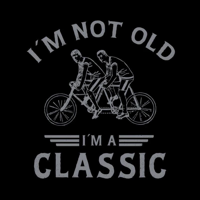 Vintage Tandem Radfahrer Classic Spruch Design