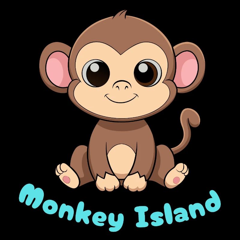 Singe mignon sur l’île