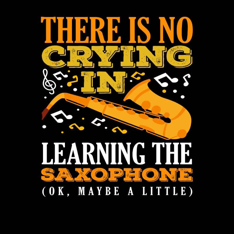 Pas de larmes en apprenant à jouer du saxophone