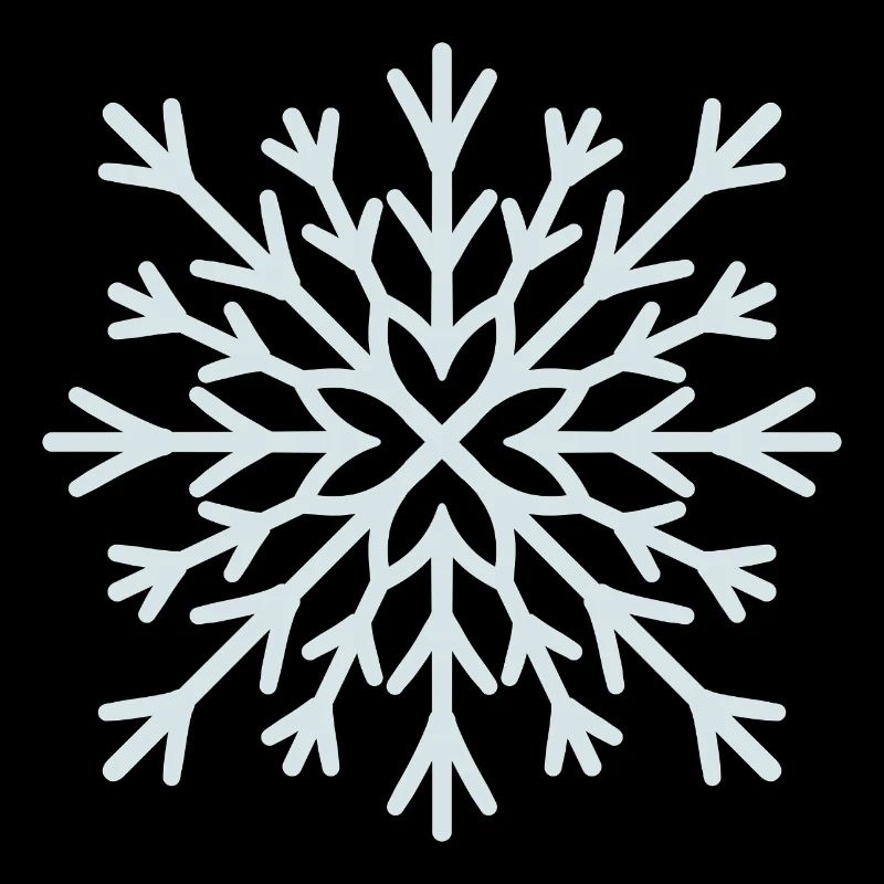 Frostiger Schneeflockenglanz