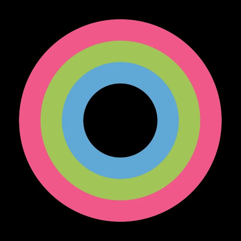  Concentric Ring Palette LGBTQ polysexual