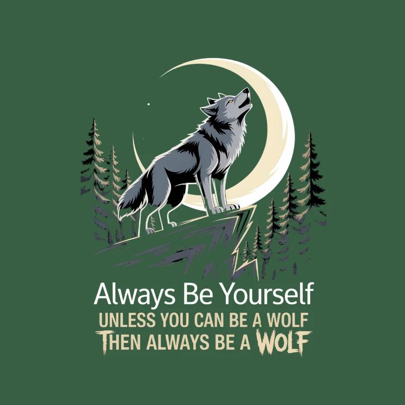 Sei immer du selbst, es sei denn, du kannst ein Wolf sein