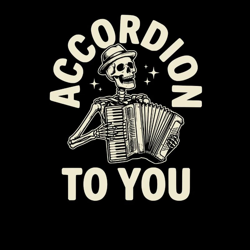 unny accordéon à toi jeu de mots squelette