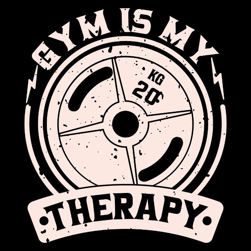 Gym is my therapy – weight plate