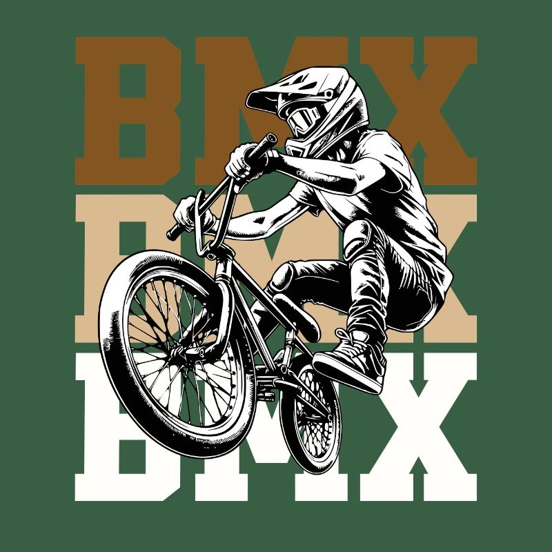 BMX Sprungfahrer Logo Kult