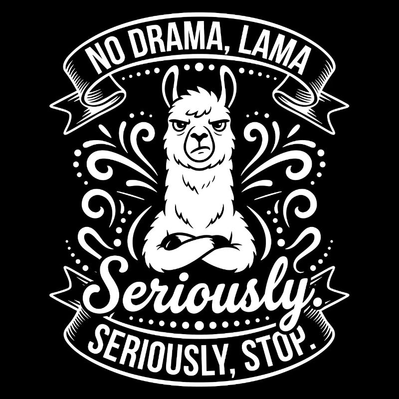 Llama sérieux – Pas de drame
