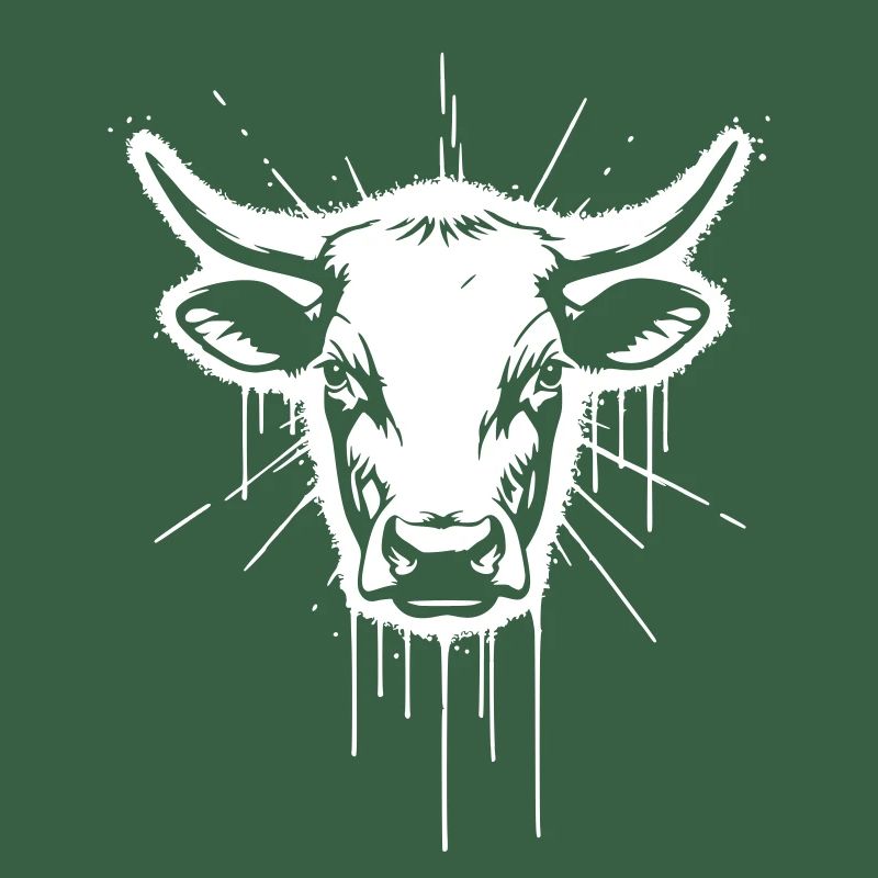 Bull Head Bull Graffiti Vector