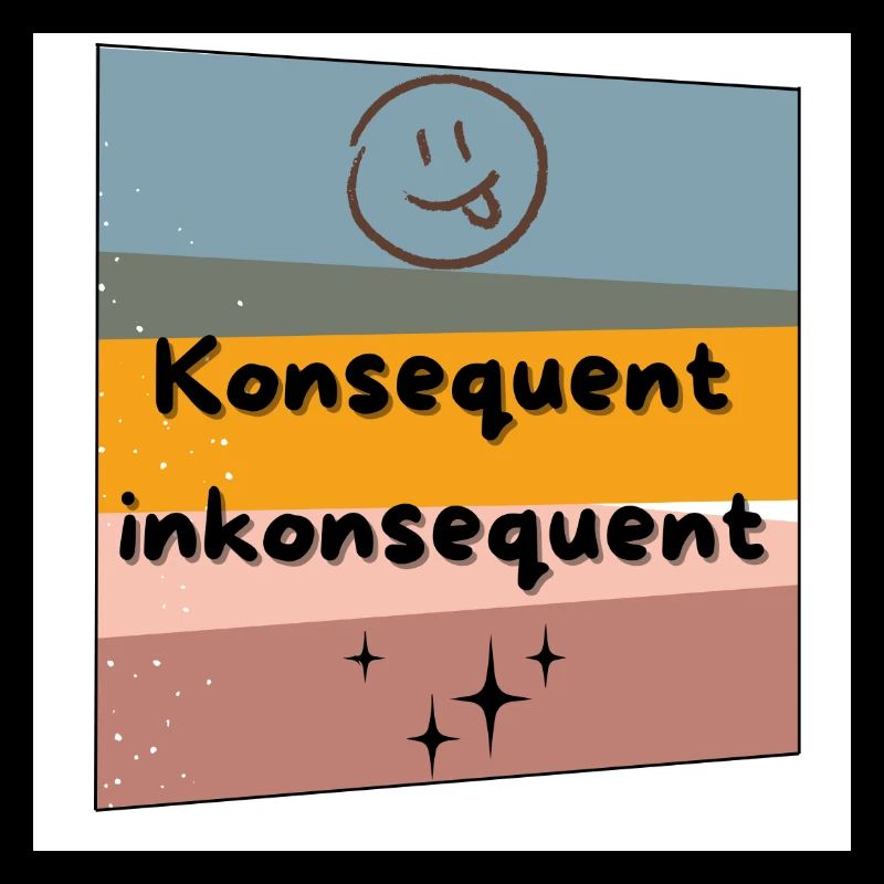 Konsequent inkonsequent Farbkontrast