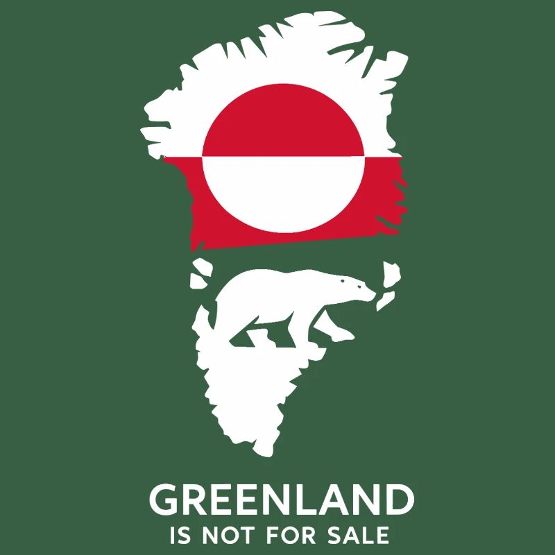 Don nature arctique du drapeau de l’ours polaire du Groenland