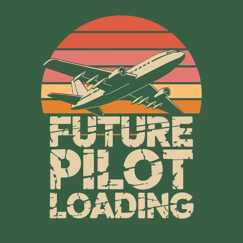  Future Pilot Loading Flugzeug Retro
