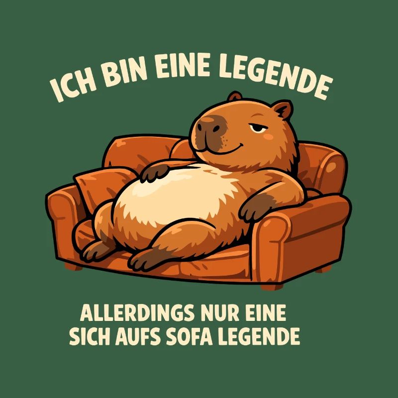 Sofa legend: relaxed capybara